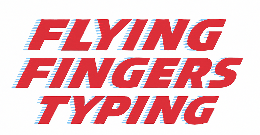 Flying Fingers Typing Red